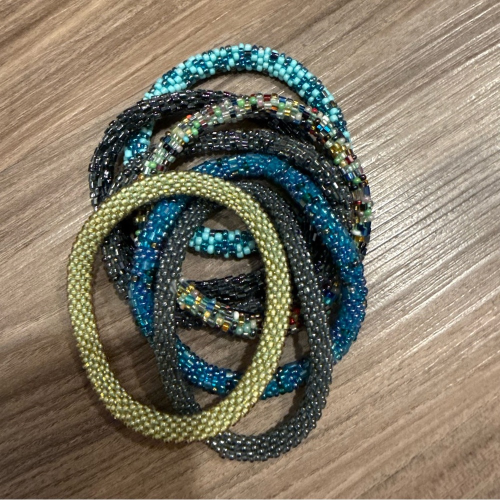 7pc Beaded Bracelet Stack - image 2